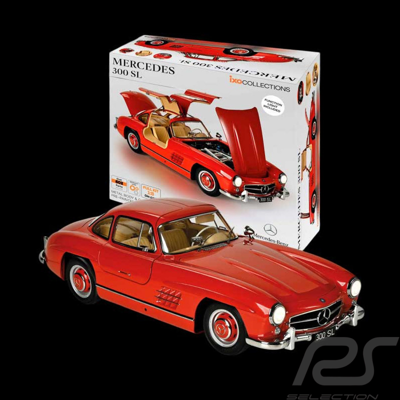 Kit Mercedes 300 SL Type W198 Butterfly Doors 1955 Red 1/8 Ixo Models