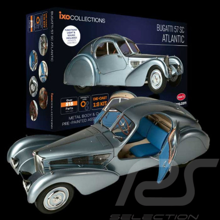 Kit Bugatti Atlantic 57 SC Rothschild 1936 Blau Grau 1/8 Bausatz Ixo Models