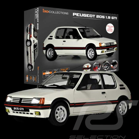 Kit Peugeot 205 GTI 1.9 1985 Blanc 1/8 à monter Ixo Models