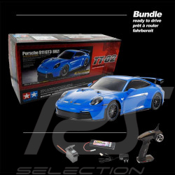 Porsche 911 GT3 992 Type 2021 Bright Blue R/C 1/10 Tamiya 47496