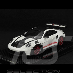 Porsche 911 GT3 RS Typ 992 2022 Weissach Package Weiß / Pyrorot Streifen 1/18 Radscale RMW