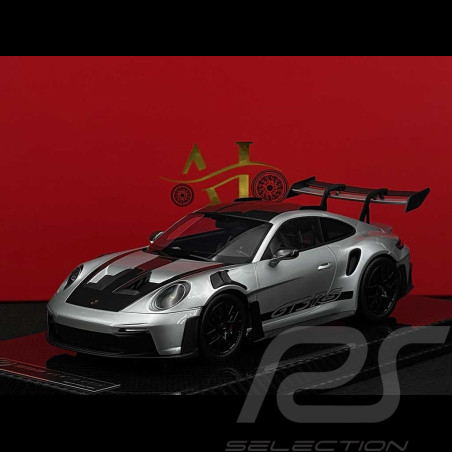 Porsche 911 GT3 RS Typ 992 2022 Weissach Package Silbergrau 1/18 Radscale RMS