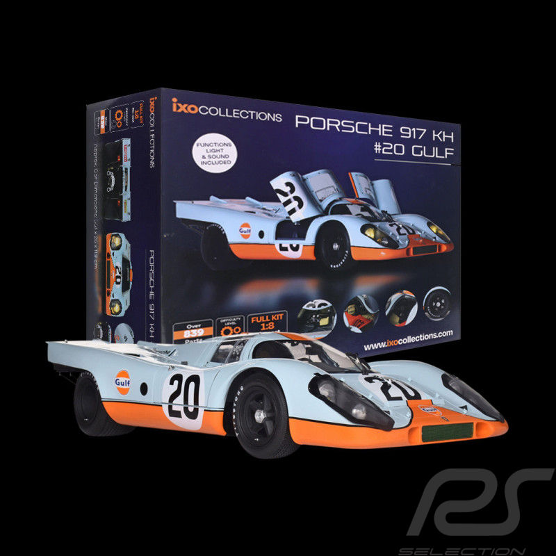 Kit Porsche 917K n° 20 Gulf 24h Le Mans 1970 1/8 Ixo Models 520010113
