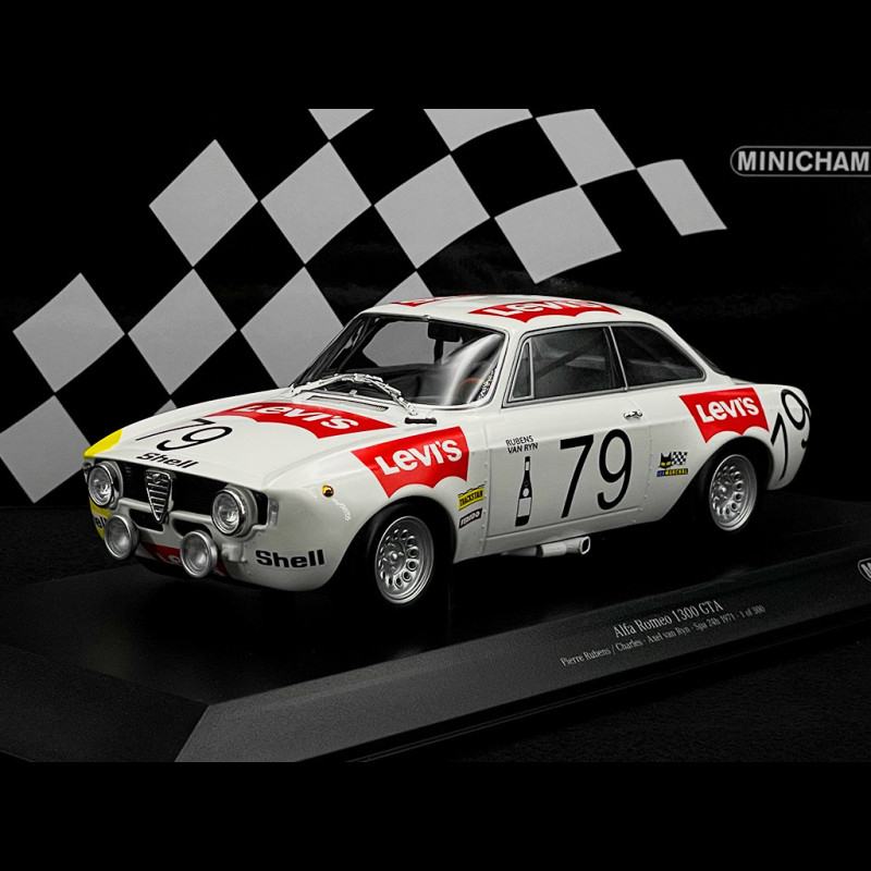 Alfa Romeo 1300 GTA n° 79 24h Spa 1971 1/18 Minichamps 155711279