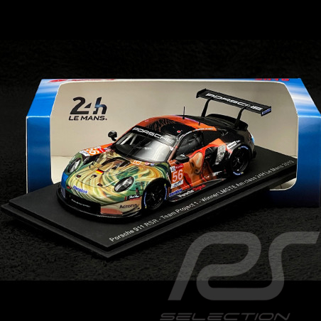 Porsche 911 RSR type 991 vainqueur 24h du Mans 2019 n° 56 Team Project One 1/43 Spark S7942