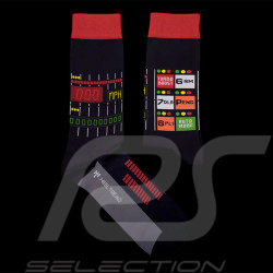 Chaussettes Inspiration KITT K2000 Knight Rider Noir / Rouge - mixte - Pointure 41/46