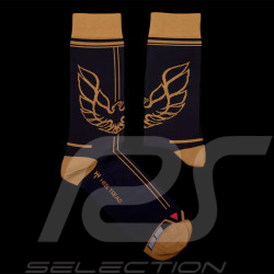 Inspiration Pontiac Trans-Am 1977 Smokey and the Bandit Socken Schwarz / Gold - Unisex - Größe 41/46