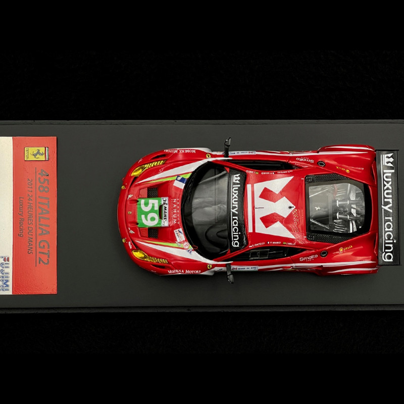 Ferrari 458 Italia GT2 n° 59 24h Le Mans 2011 1/43 Fujimi TSM11FJ020