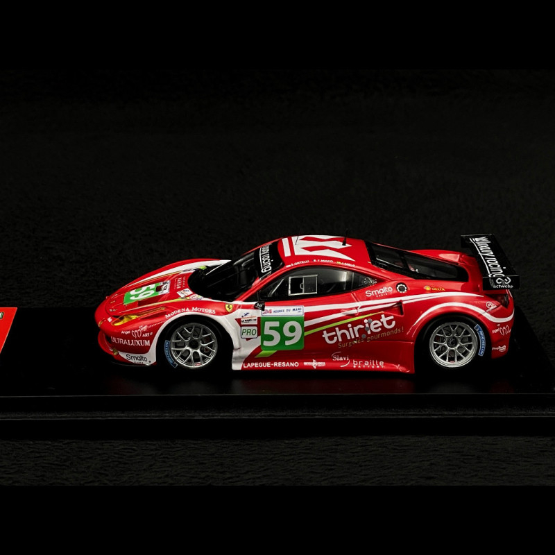 Die cast 1/43 Modellino Auto Ferrari 458 Italia GT2 N66 Dunlop 24H Le Mans 2011 - Dak Mantova sas