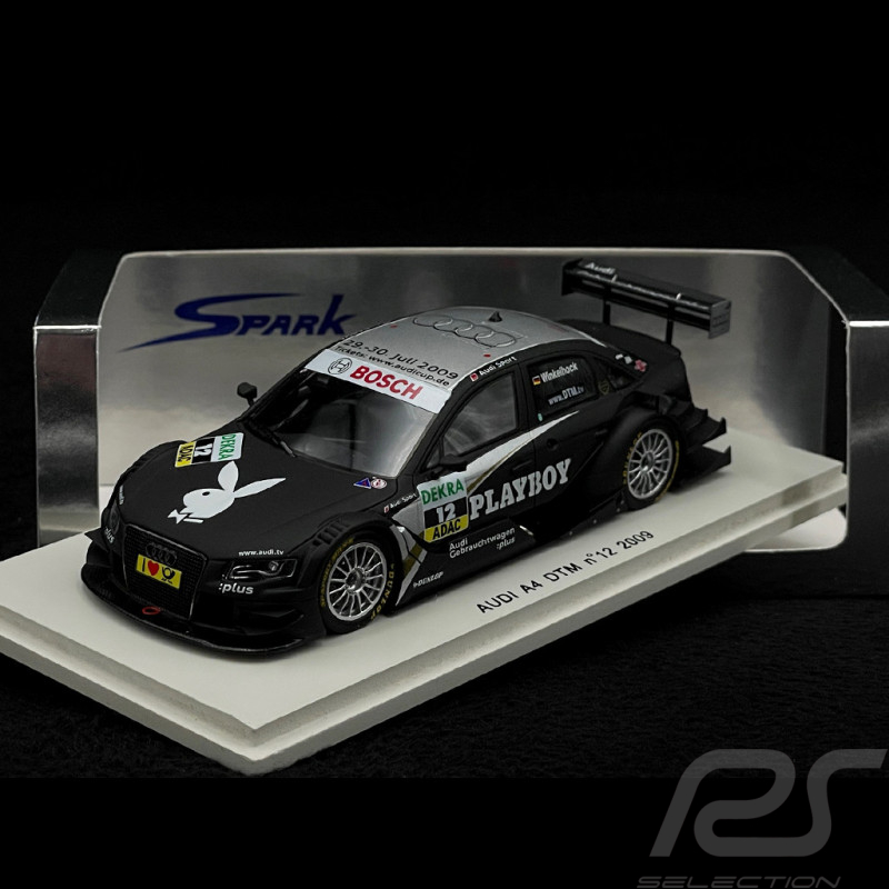Markus Winkelhock Audi A4 DTM Playboy n° 12 DTM 2009 1/43 Spark S2510