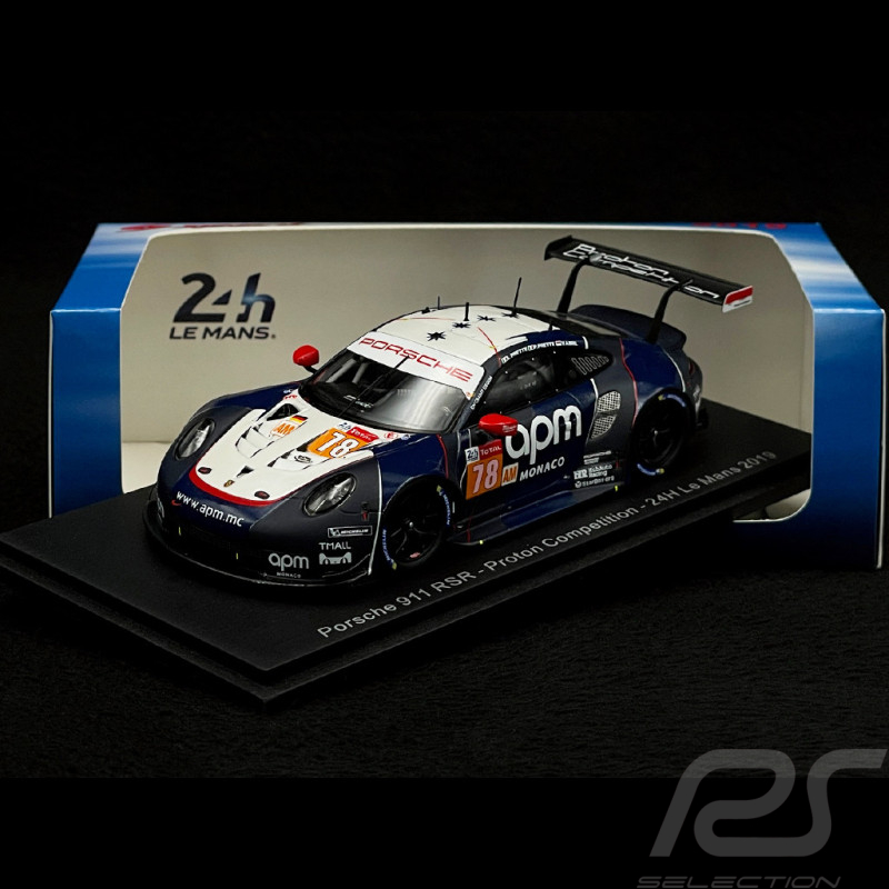 Porsche 911 RSR type 991 n° 78 Proton Competition Le Mans 2019 1/43 Spark S7944