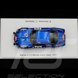 Alpine A110 n° 12 Rallye Monte Carlo 1971 1/43 Spark S6106