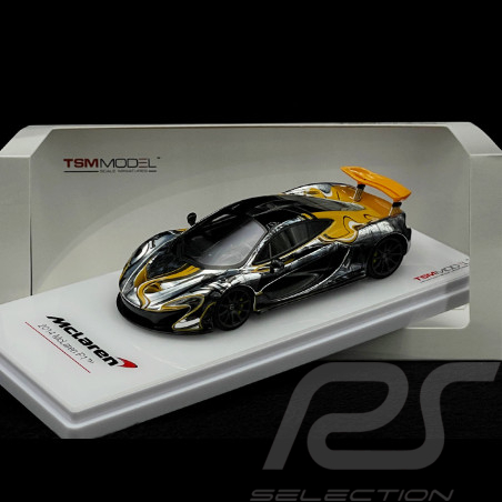 McLaren P1 Art Car by Sticker City 2014 Blanc / Noir / Orange 1/43 True Scale TSM164350