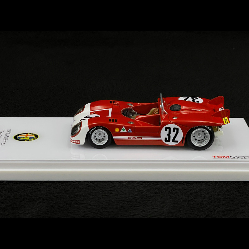 Miniature TSM 1/43 Alfa Romeo Tipo 33.3 N°32 - Pescarolo 12H Sebring 1971 - Résine