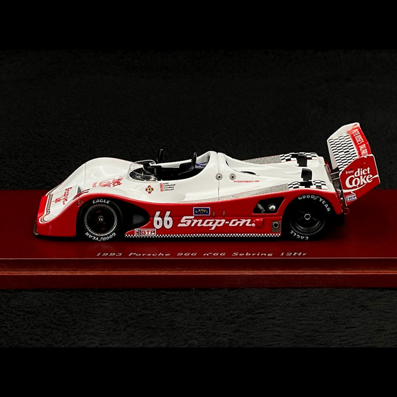 TSM 1/43 porsche 866 1993 ＃66 snap-on Porsche 966 Sebring 1993 n°66 Gunnar 1/43 TrueScale TSM114303