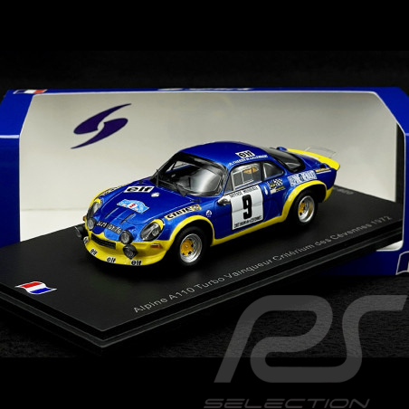 Alpine A110 Turbo n° 9 Vainqueur Critérium des Cévennes 1972 1/43 Spark SF228