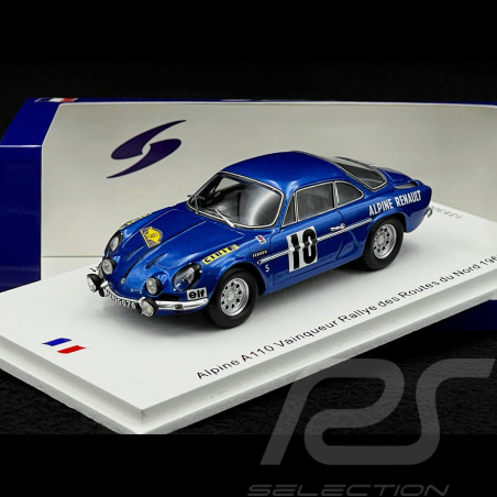 Alpine A110 n°10 Sieger Rallye des Routes du Nord 1969 1/43 Spark SF231