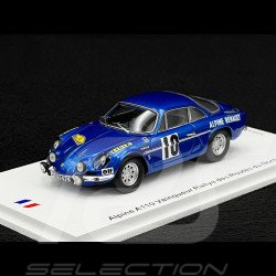 Alpine A110 n°10 Winner Rallye des Routes du Nord 1969 1/43 Spark SF231