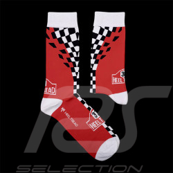 Inspiration Mini Cooper S Rallye Monte Carlo Socken Rot / Weiß / Schwarz - Unisex - Größe 41/46