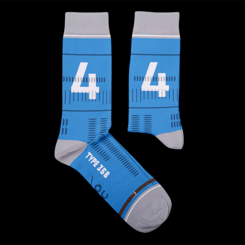 Inspiration Bugatti 35 B Sportcar Museu socks Blue / Grey - unisex ...