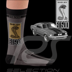 Chaussettes Inspiration Ford Mustang Shelby GT500 Bleu / Gris - mixte - Pointure 41/46