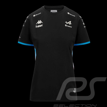 Alpine T-shirt F1 Team BWT Gasly Doohan Adoliw Jersey Black / Blue / Pink Kappa 381X8VW-A01 - Women