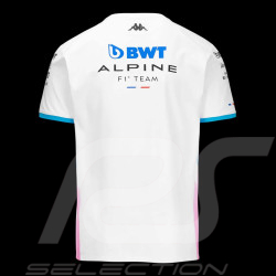 Alpine T-shirt F1 Team BWT Doohan Ocon Adiry Jersey White / Blue / Pink Kappa 321P4TW_A02 - Men