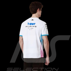 Alpine T-shirt F1 Team BWT Doohan Ocon Adiry Jersey White / Blue / Pink Kappa 321P4TW_A02 - Men