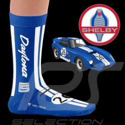 Chaussettes Inspiration Sheby Cobra Daytona Bleu / Blanc - mixte - Pointure 41/46