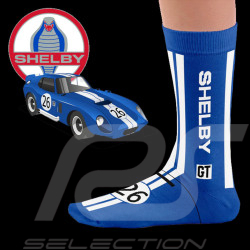 Chaussettes Inspiration Sheby Cobra Daytona Bleu / Blanc - mixte - Pointure 41/46