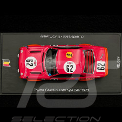 Toyota Celica GT n° 62 9th 24h Spa 1973 1/43 Spark 100SPA05