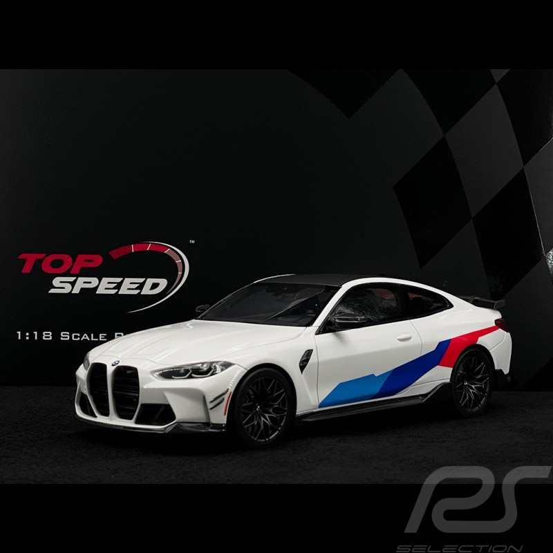 BMW M4 Performance 2021 Alpine White 1/18 Top Speed TS0350