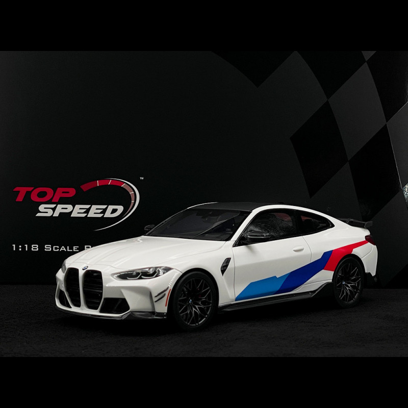 BMW M4 Performance 2021 Alpine White 1/18 Top Speed TS0350