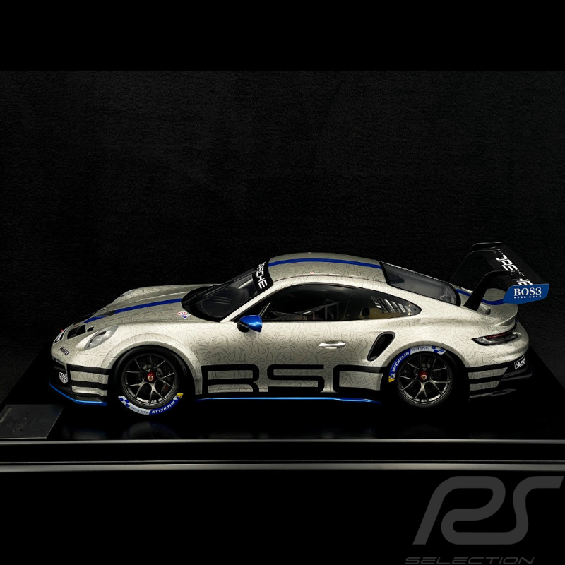 Porsche 911 GT3 Cup Type 992 2021 Argent GT / Bleu requin 1/12 Spark WAP0232730RGT3