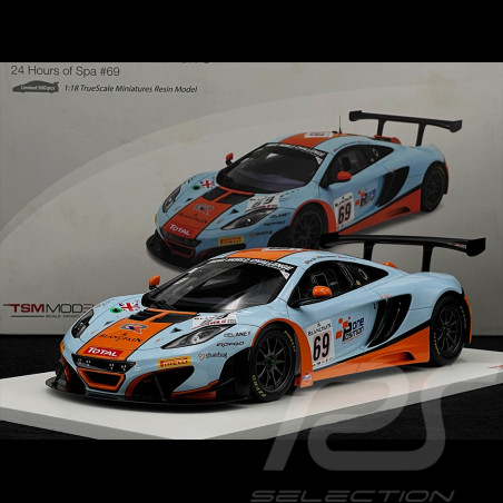 McLaren MP4-12C GT3 n° 69 Gulf Racing 24h Spa 2023 1/18 True Scale Models TSM141822R