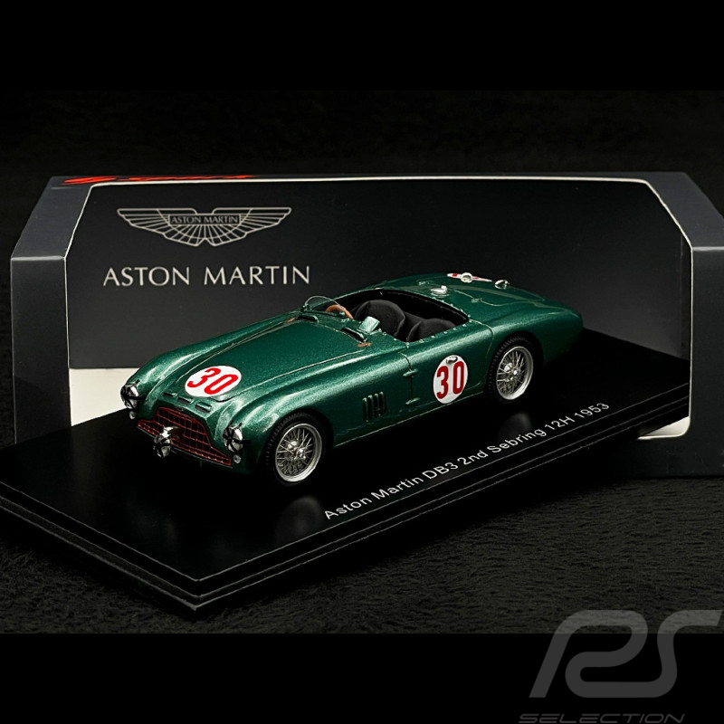 Aston Martin DB3 n° 30 2nd 12h Sebring 1953 1/43 Spark S2448