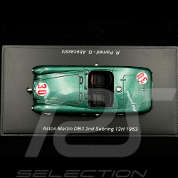 Aston Martin DB3 n° 30 2. 12h Sebring 1953 1/43 Spark S2448