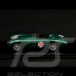 Aston Martin DB3 n° 30 2. 12h Sebring 1953 1/43 Spark S2448