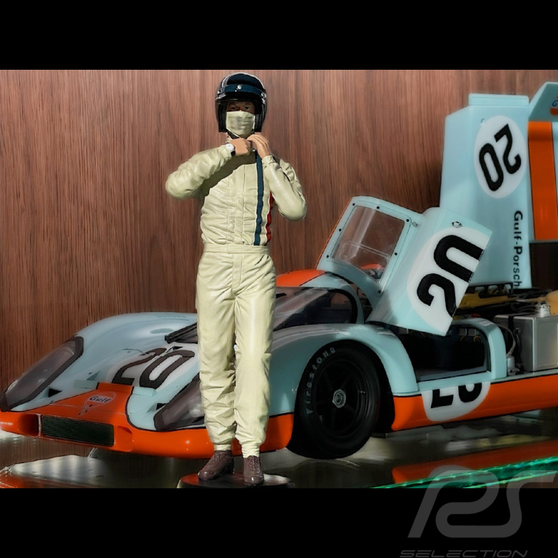 Steve McQueen Figur 24h Le Mans 1970 Diorama 1/8 Ixo