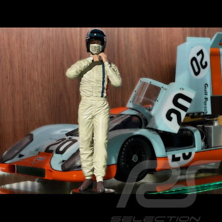 Steve McQueen Figur 24h Le Mans 1970 Diorama 1/8 Ixo