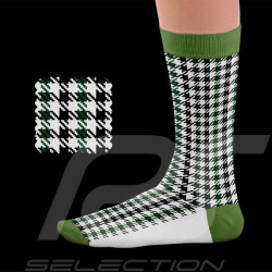 Chaussettes Inspiration Porsche Pepita Recaro Heritage Noir / Vert - mixte - Pointure 41/46