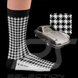 Chaussettes Inspiration Porsche Pepita Recaro Heritage Noir / Blanc - mixte - Pointure 41/46