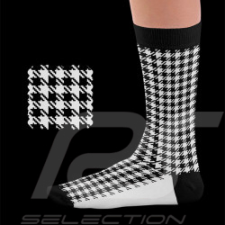 Chaussettes Inspiration Porsche Pepita Recaro Heritage Noir / Blanc - mixte - Pointure 41/46