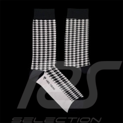 Chaussettes Inspiration Porsche Pepita Recaro Heritage Noir / Blanc - mixte - Pointure 41/46