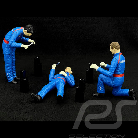 Trio Figurines Mechanics Renault - Alpine Diorama 1/8 Ixo