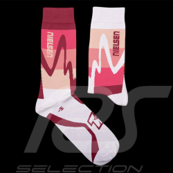 Chaussettes Inspiration Nielsen Racing Le Mans Series Rouge / Rose - mixte - Pointure 41/46