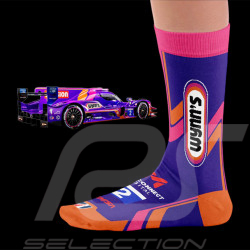 Chaussettes Inspiration Wynn's Racing Le Mans IMSA Series Violet / Rose / Orange - mixte - Pointure 41/46