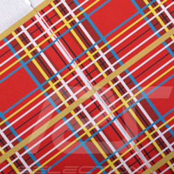 Chaussettes Inspiration Tartan Jackie Stewart Flying Scot Rouge / Blanc - mixte - Pointure 41/46