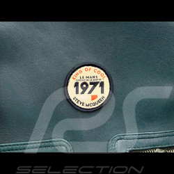 Sehr Große Ledertasche Steve McQueen 24H Du Mans Dean Petrolblau 27278-9098