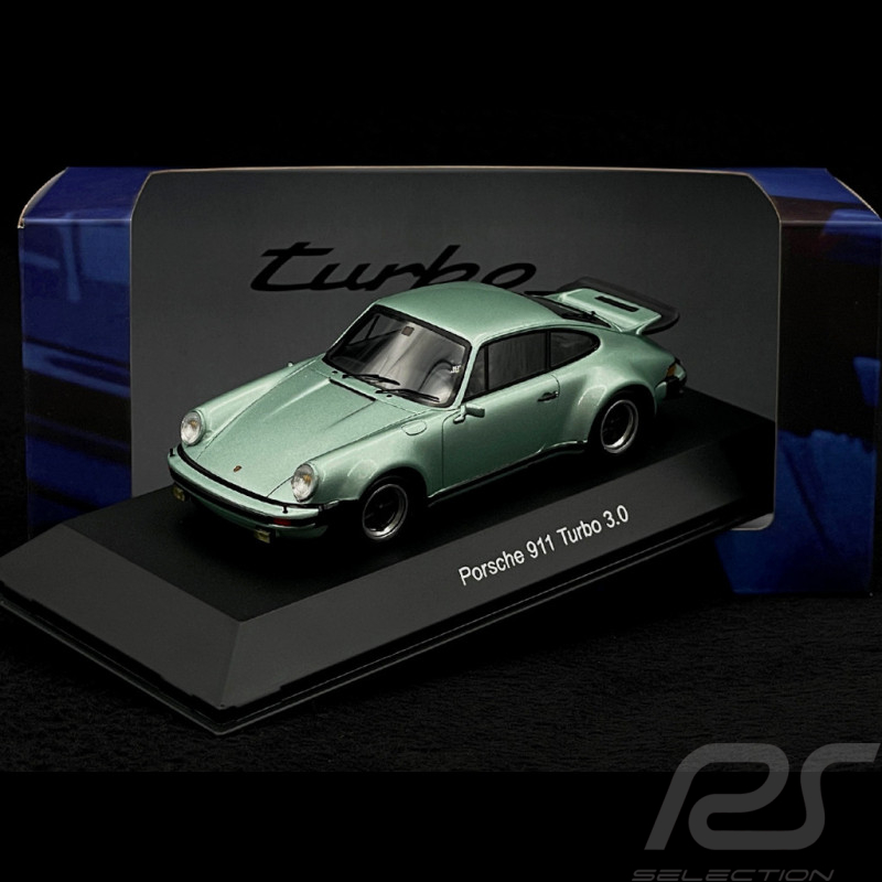 Porsche 911 Turbo 3.0 Type 930 1977 Vert Argent Métallique 1/43 Spark MAP02030224